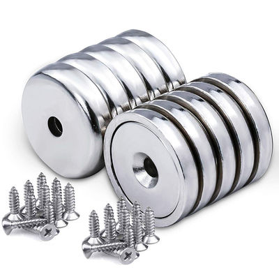 Tempo de produção Cerca de 25-30 dias D32x8mm Neodímio Copo Magnético com Countersunk Hole