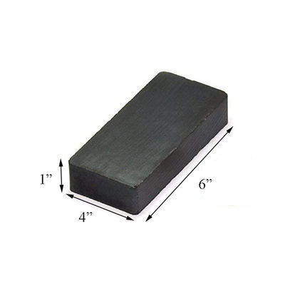 ISO9001 2000 Certificado C8 6x4x1" Ferrite Bloco Imã Cerâmico para Bombas de Água Durável