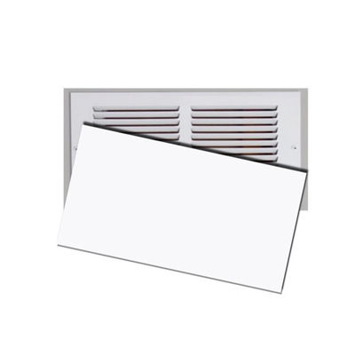 Cobertura de ventilação magnética espessa personalizada com superfície de PVC branco e ímã de borracha composta