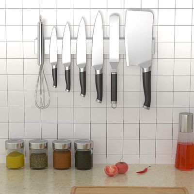 OEM ODM aceito ouro de aço inoxidável Magnetic Strip Rack Magnetic Knife Holder para parede
