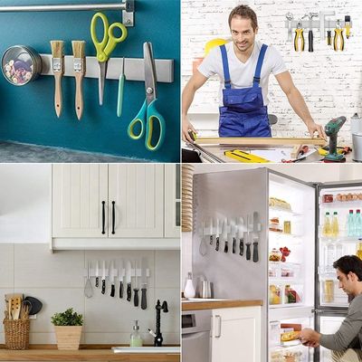OEM ODM aceito ouro de aço inoxidável Magnetic Strip Rack Magnetic Knife Holder para parede