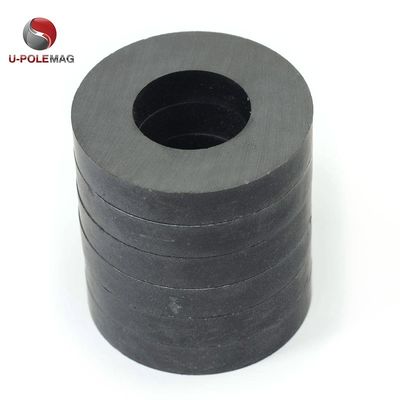 Amostra Y35 Ferrite profissional permanente de anel magnetizado diametralmente para alto-falante