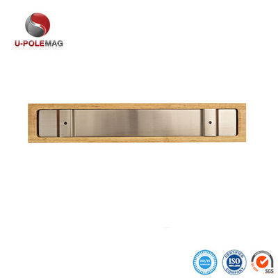 ISO9001 2000 Sistema 16 " Bloco de faca magnética de madeira sustentável para cozinha organizada