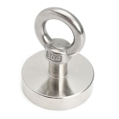 Magnético de neodímio de alta tolerância POTN08-75 550 lbs Forte com buraco de parafuso para pesca