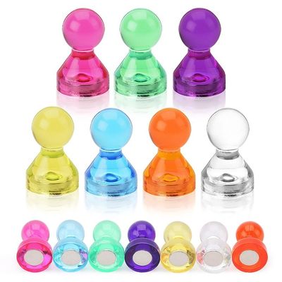 11mm Dia Pot Shape Magnetic Push Pins para mapas de escritório em design colorido