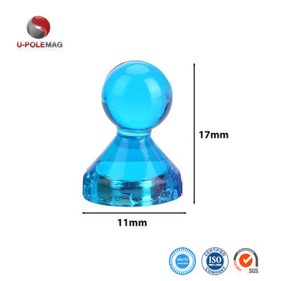 11mm Dia Pot Shape Magnetic Push Pins para mapas de escritório em design colorido