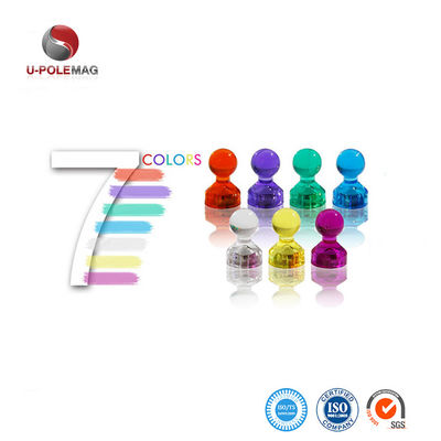 11mm Dia Pot Shape Magnetic Push Pins para mapas de escritório em design colorido