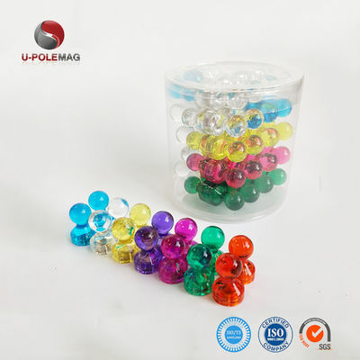 11mm Dia Pot Shape Magnetic Push Pins para mapas de escritório em design colorido
