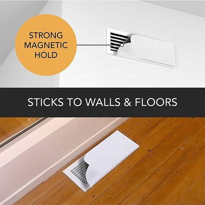 Coberturas de ventilação magnética de 5,5&quot; x 12&quot; Branco para aberturas de parede ou teto e registos de ar