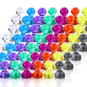 Magnetos de pinos de plástico super-fortes para frigoríficos pesados NdFeB de grau cilíndrico