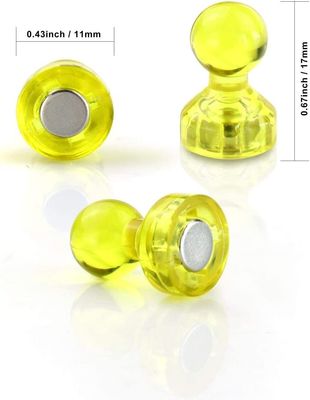 Magnetos de pinos de plástico super-fortes para frigoríficos pesados NdFeB de grau cilíndrico