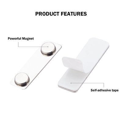 310g 45x13mm espuma auto-aderente Magnético forte distintivo com dois ímãs perfeito