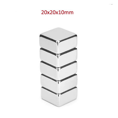 F20x20x10mm N50 N52 Ímã de neodímio retangular com certificação ISO9001 2000