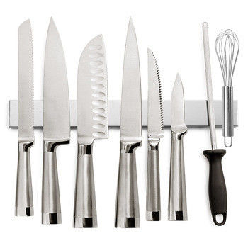 Bar Design de aço inoxidável Kitchen Magnetic Knife Utensil Holder para organizador de casa