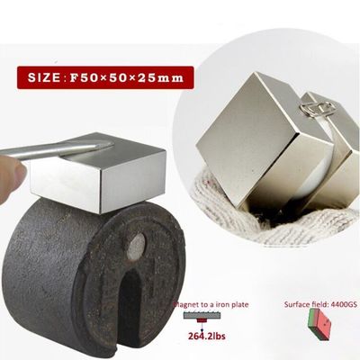 F20x20x10mm N50 N52 Ímã de neodímio retangular com certificação ISO9001 2000