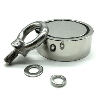 NiCuNi revestido D75mm 880lbs duplo lado de pesca Magnet Bundle para caça rio lago