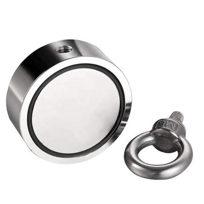 NiCuNi revestido D75mm 880lbs duplo lado de pesca Magnet Bundle para caça rio lago