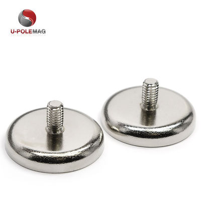 Magnéticos de neodímio compostos Magnéticos de copos de neodímio fortes com M4 de rosca masculina