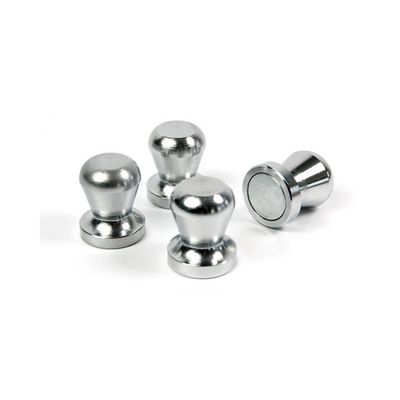 Revestimento de níquel permanente Pins de empuxo magnéticos de neodímio forte para ímã de frigorífico de prata
