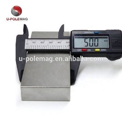 Magnético de terras raras sinterizado Amostra Magnético Quadrado Permanente de Potência 50*50*25
