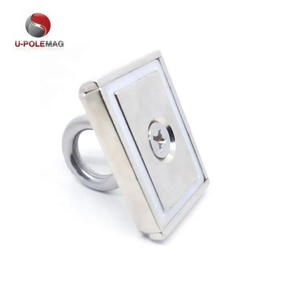 Magnético retangular quadrado personalizado com parafuso M10 e força de tração de 330 lbs