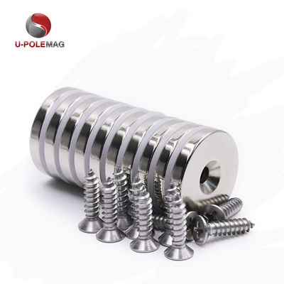HTN04-60x15-8.5mm Ímã de Neodímio contra-absorção com revestimento de Ni-Cu-Ni