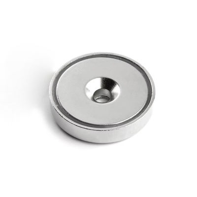 Magnético de Pot NdFeB Super Forte personalizado com Furo Permanente Contra-Submerso d1 5,5 mm