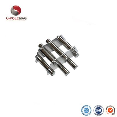 Grades magnéticas de separador quadrado permanente 12000GS com barra magnética