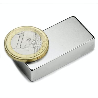 40*20*10mm N52 ímã de bloco de neodímio com direção do magnetismo axial e tolerância ± 1%