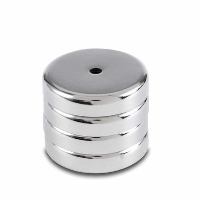 Magnético de potência NdFeB D16MM /- 0 Tolerância Revestimento Ni-Cu-Ni niquelado