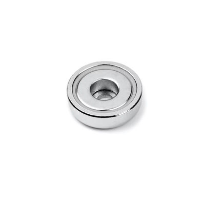 Serviço de processamento contra-absorção 9mm N52 Neodímio Flat Pot Magnet com e bom