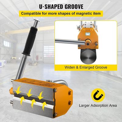 1000 kg Elevador magnético manual portátil ideal para tarefas de elevação de cargas pesadas
