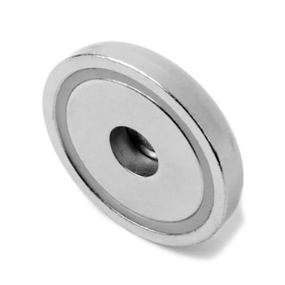 D42mm Pot Magnet com Round Cup Neodímio Base Magnética e Força de Deslocamento Forte