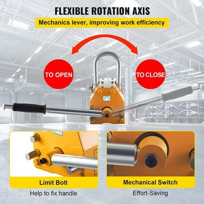 1000 kg Elevador magnético manual portátil ideal para tarefas de elevação de cargas pesadas