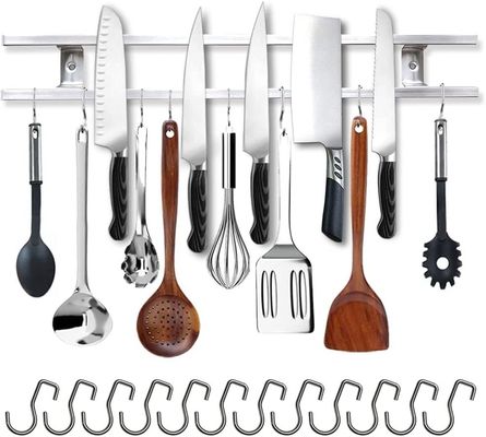 304 de aço inoxidável porta de faca magnética para parede O acessório de cozinha perfeito
