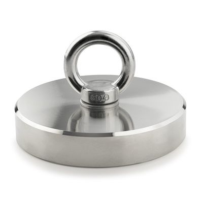 Kit de ímã de pesca super forte com força de tração de 2200 lbs e Q235 Round Steel Cup