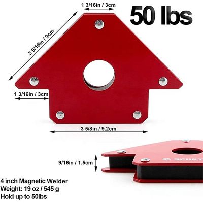 Magnético de ferrite de grau Mantenedor de seta magnética para cilindro de soldagem 50lbs Força forte