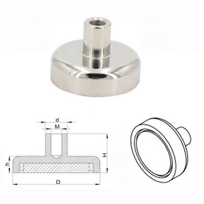 Material composto ímã redondo NdFeB ímã de potência de neodímio D60mm com força de 160 kg