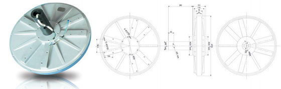 Voltagem de saída personalizada 3kw 220v Gerador de turbina eólica axial vertical para venda