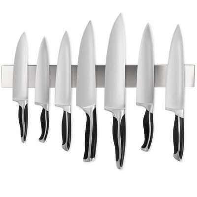 16" ferramenta de cozinha de aço inoxidável organizador magnético de parede ideal para armazenamento de rack de parede de cozinha