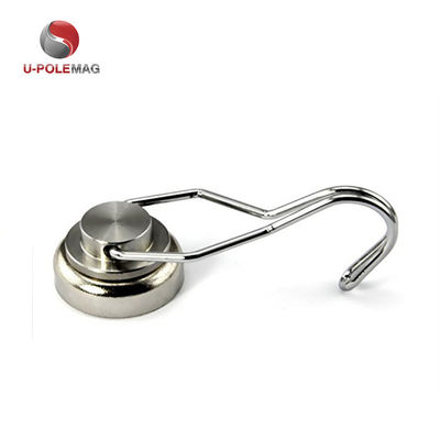 NdFeB Grade NdFeb 25mm 50lbs 180 graus de rotação livre giratório gancho ímã para industrial