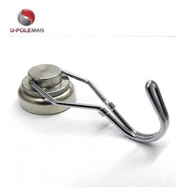 NdFeB Grade NdFeb 25mm 50lbs 180 graus de rotação livre giratório gancho ímã para industrial