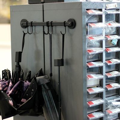 Grelha Frigorífico doméstico externo Magnético Grill Tool Rack com Neodímio Magnet 6 Ganchos e Material de aço