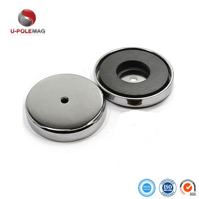 ISO/TS16949 2002 Certificado D80mm Ferrite Cup Magnet Holder com Countersunk Hole D6mm