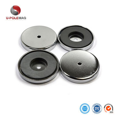 ISO/TS16949 2002 Certificado D80mm Ferrite Cup Magnet Holder com Countersunk Hole D6mm