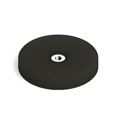 Fácil de instalar D43 D66 D88mm Borracha revestida POT ímã de montagem com fio interno