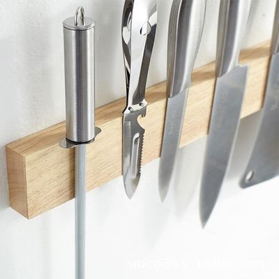 Cadeira de fita magnética de madeira Porta de faca magnética Sucção magnética Hang Lever Acessório de cozinha