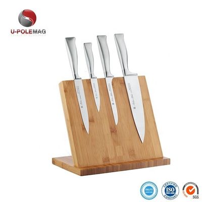 Aceito OEM ODM Bamboo Magnético Stand Bloco de faca magnética para utensílios de cozinha Mais