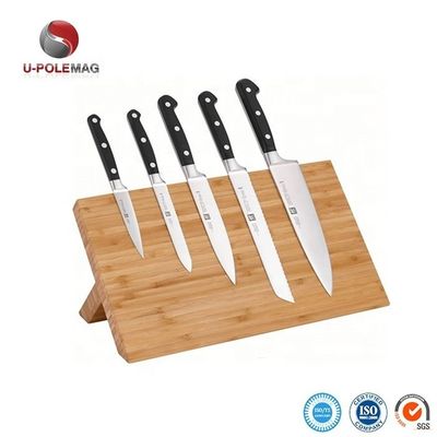 Aceito OEM ODM Bamboo Magnético Stand Bloco de faca magnética para utensílios de cozinha Mais