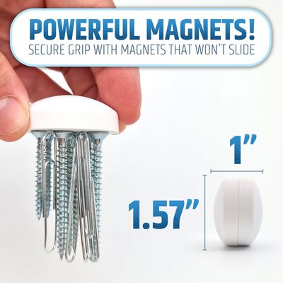 Pesos de cortina magnética personalizados com D40 * 15 mm de ímã de ferrite e material de borracha